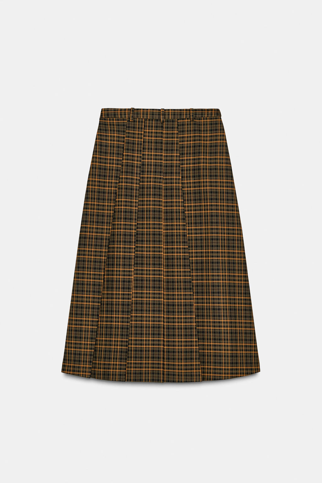 ZW COLLECTION CHECK MIDI SKIRT - Zara фото 7