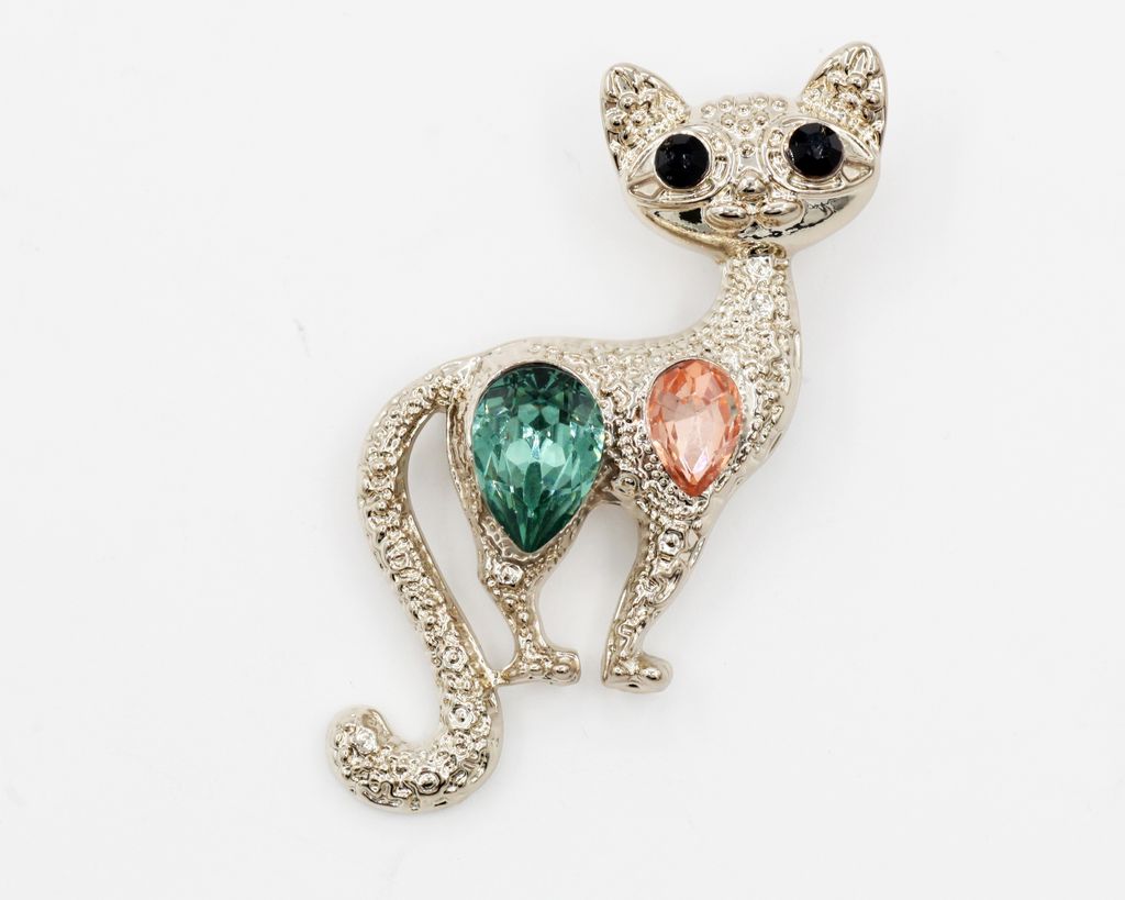 Брошь Кошка