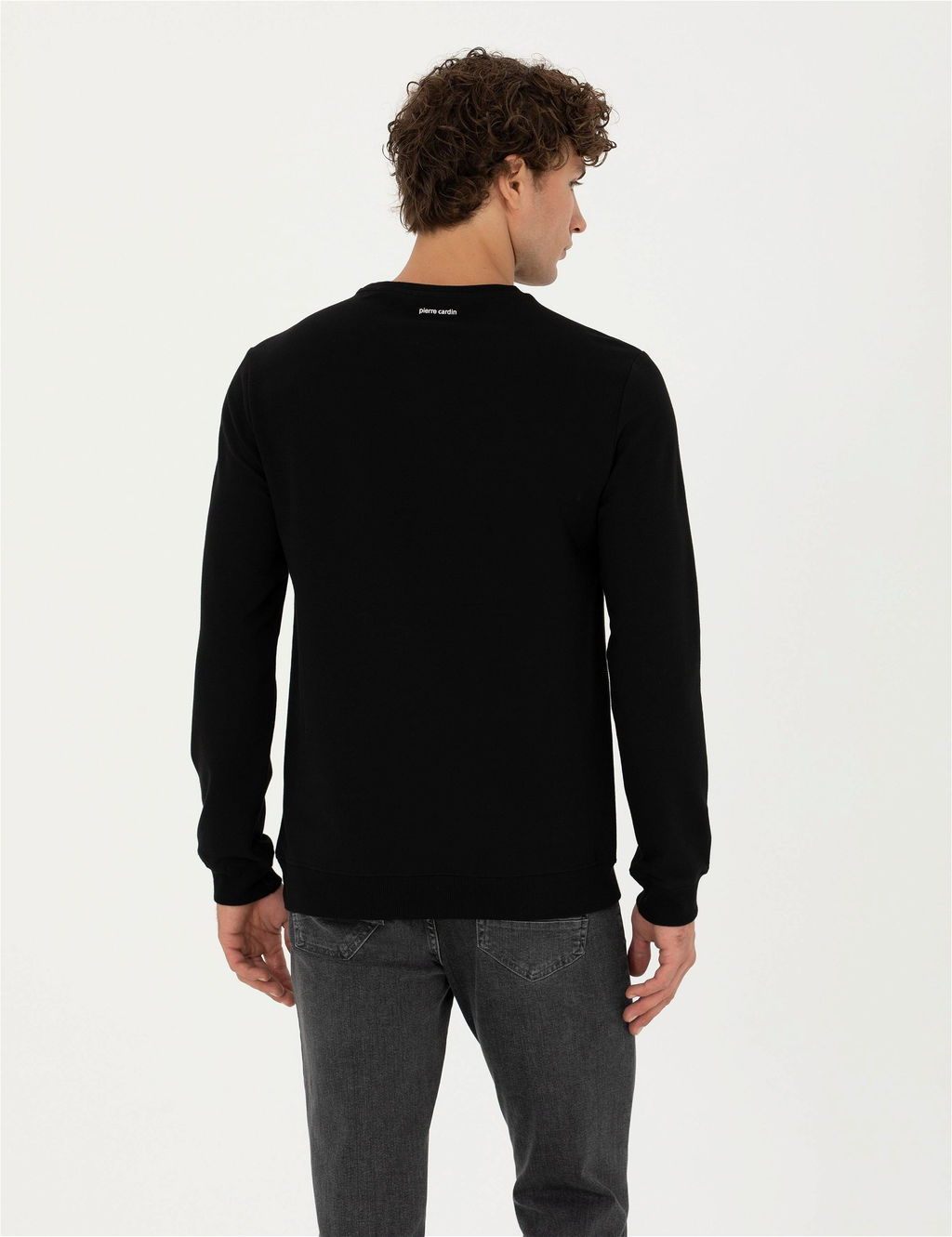 Siyah Regular Fit Sweatshirt - Pierre cardin фото 5