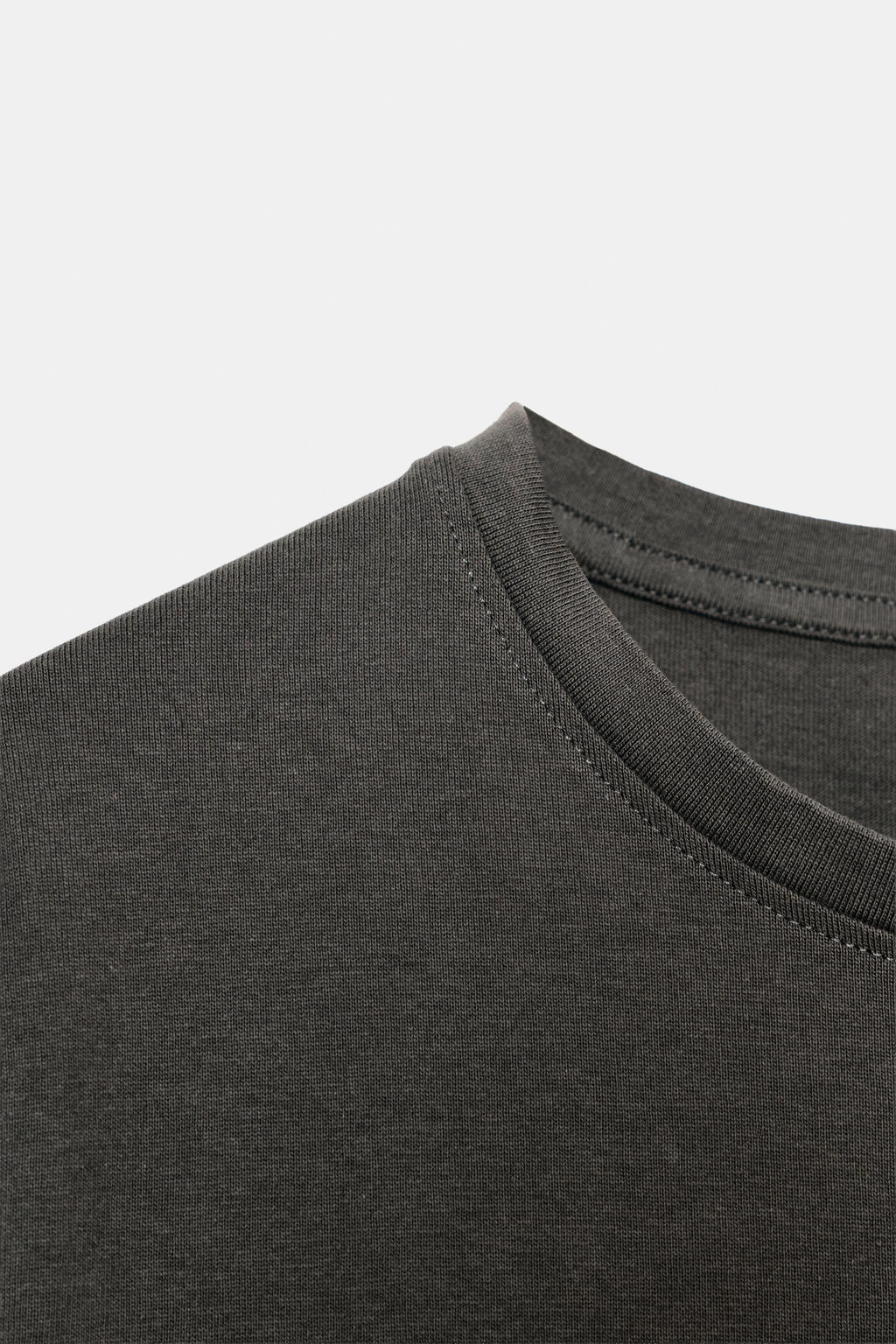 CAMISETA R?STICA ALGOD?N / Carb?n - Zara фото 8