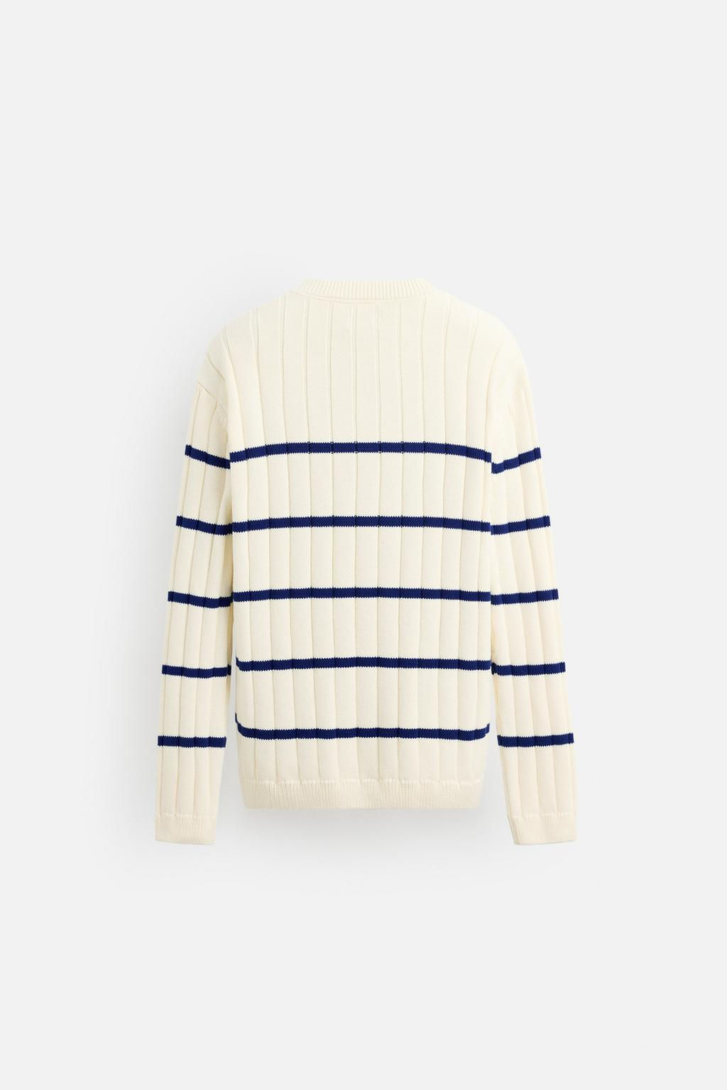 LIMITED EDITION STRIPED JACQUARD SWEATER - Zara фото 7