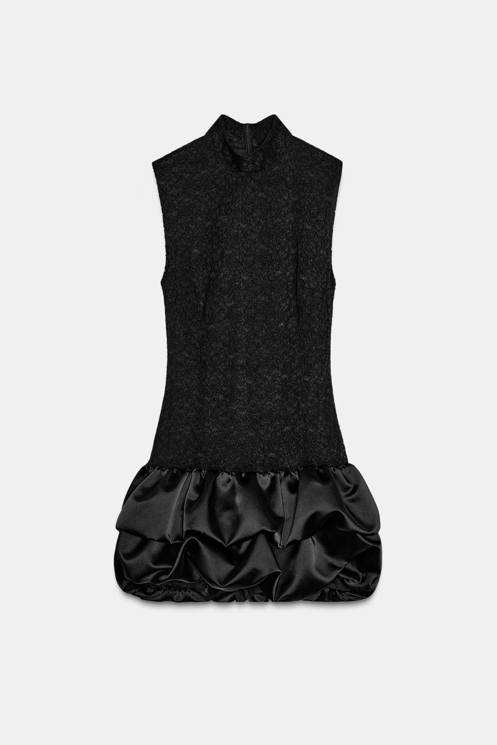 SHORT DRESS WITH LACE DETAIL - Zara фото 5