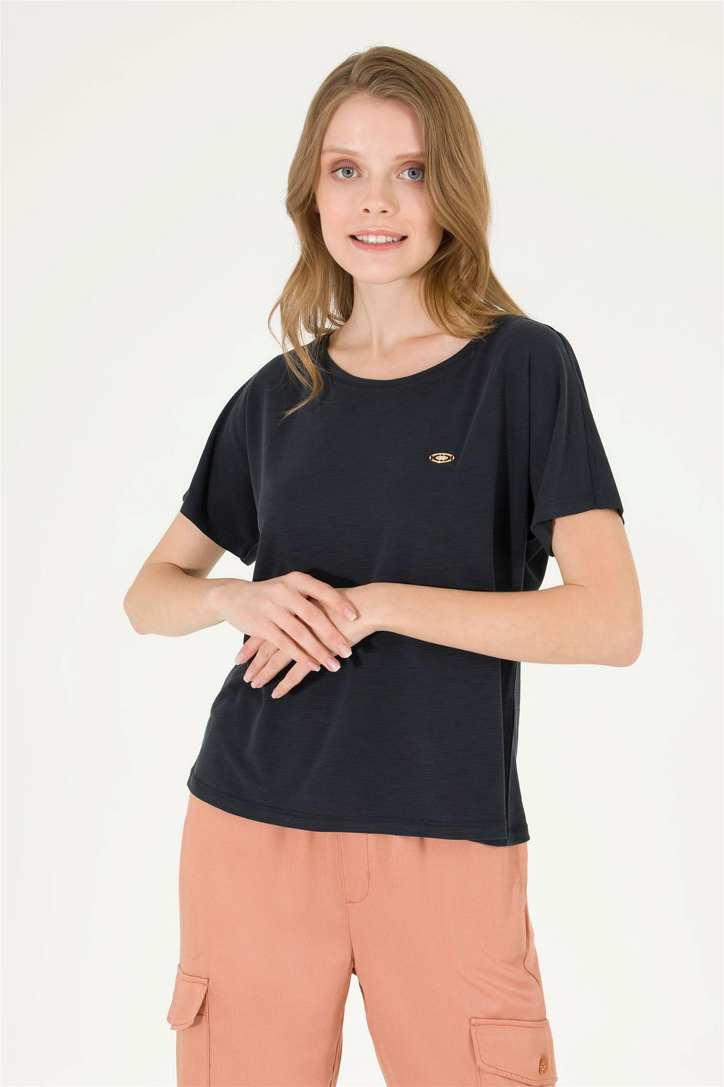 U. S. Polo Assn Женская черная футболка с круглым вырезом - U.s. polo assn фото 8