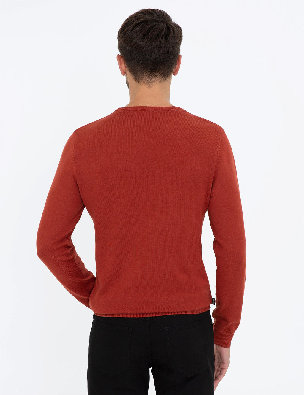 Kiremit Slim Fit Bisiklet Yaka Basic Triko Kazak - Pierre cardin фото 4