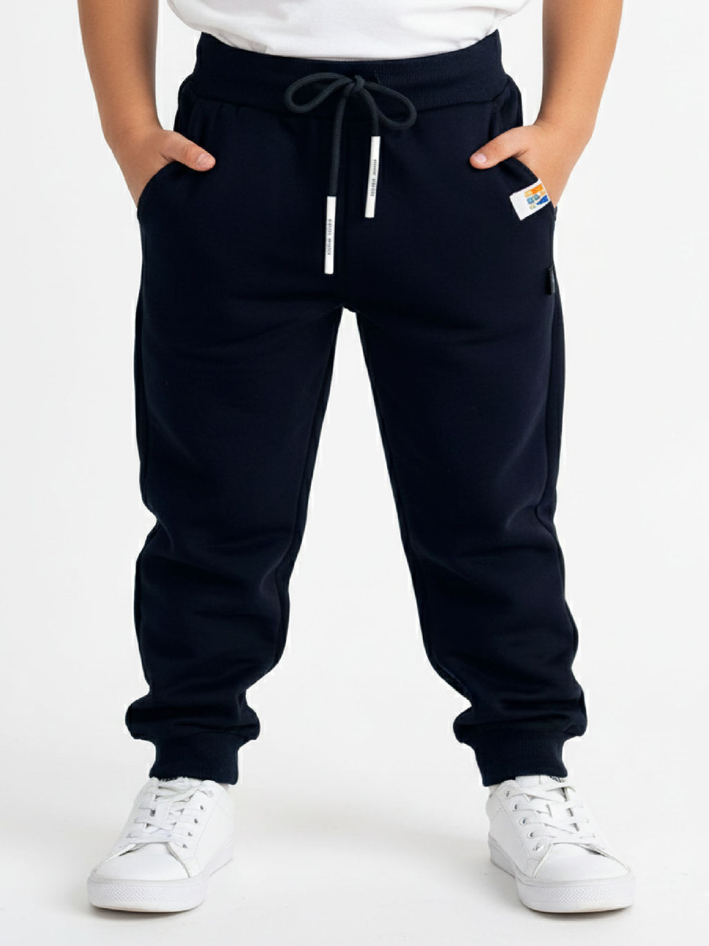 Брюки для мальчика штаны спортивные 22-0509 черный|красный - Mini maxi фото 9