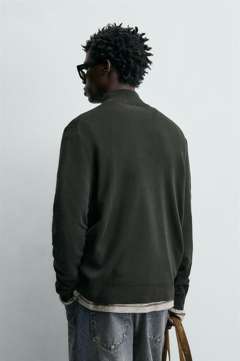 COTTON QUARTER-ZIP JUMPER - Zara фото 5