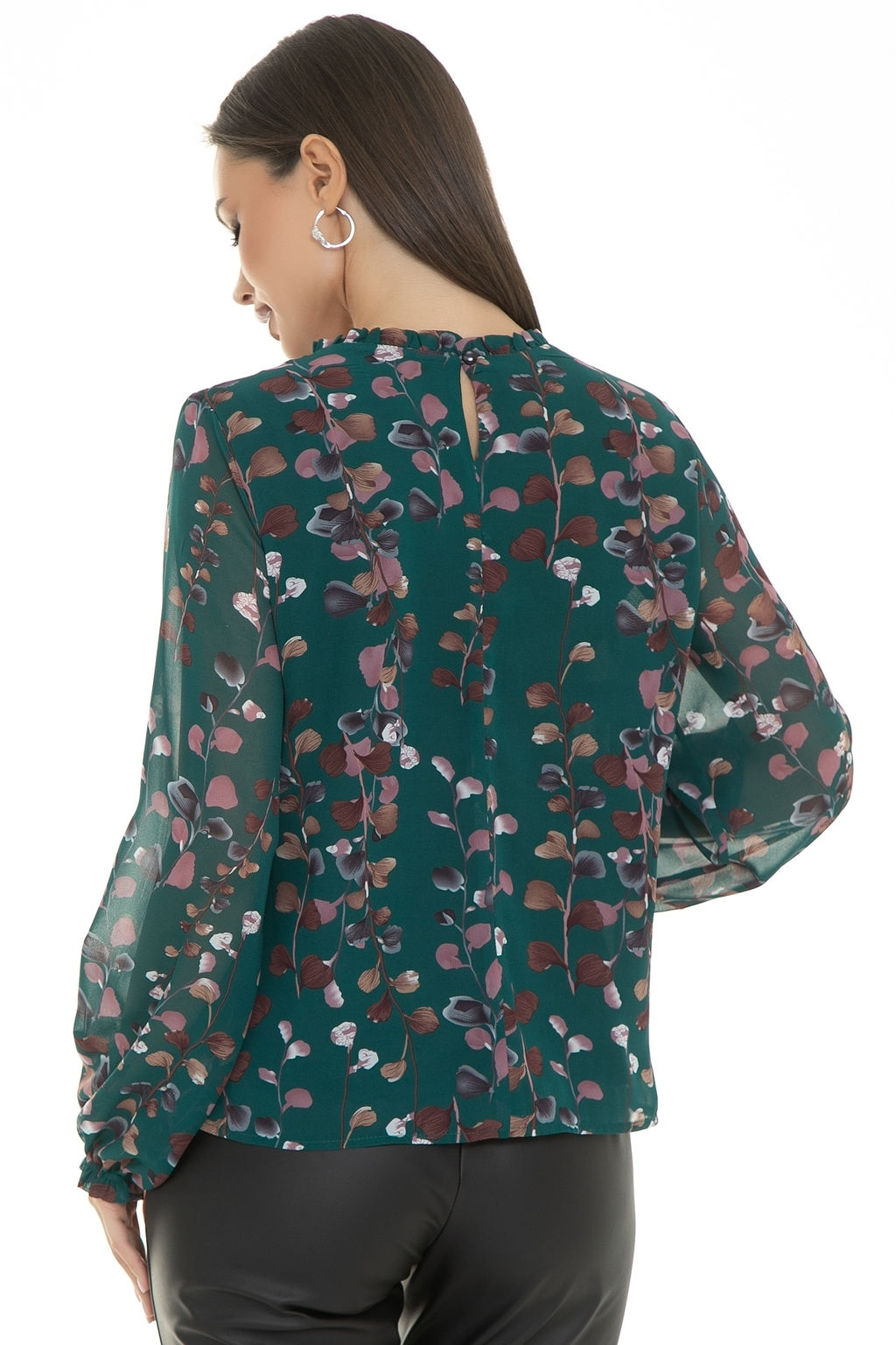 Блуза Волшебный шифон (грин) - Diolche фото 3