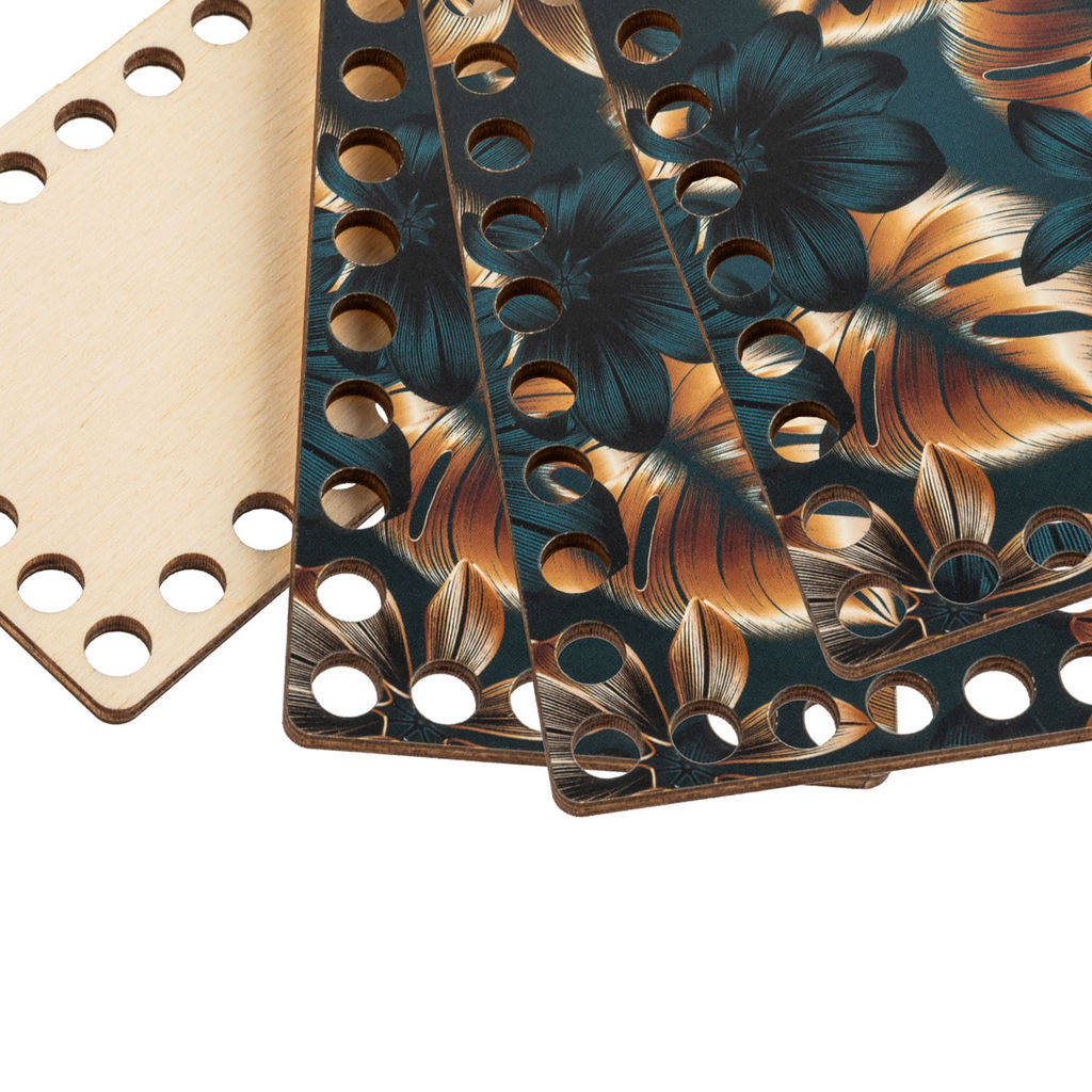 Заготовка для декорирования Love2art ДВ-03 Набор донышек для вязания Глянцевый фанера 12 х 7 х 0.4 см 4 шт 04 Бабочки  фото 11