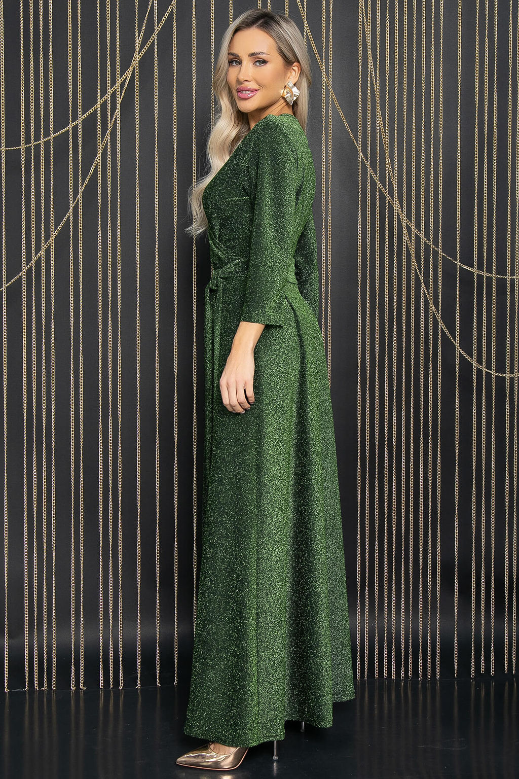 Платье Сияющий выход (зеленое) П12043 - Lt collection фото 2