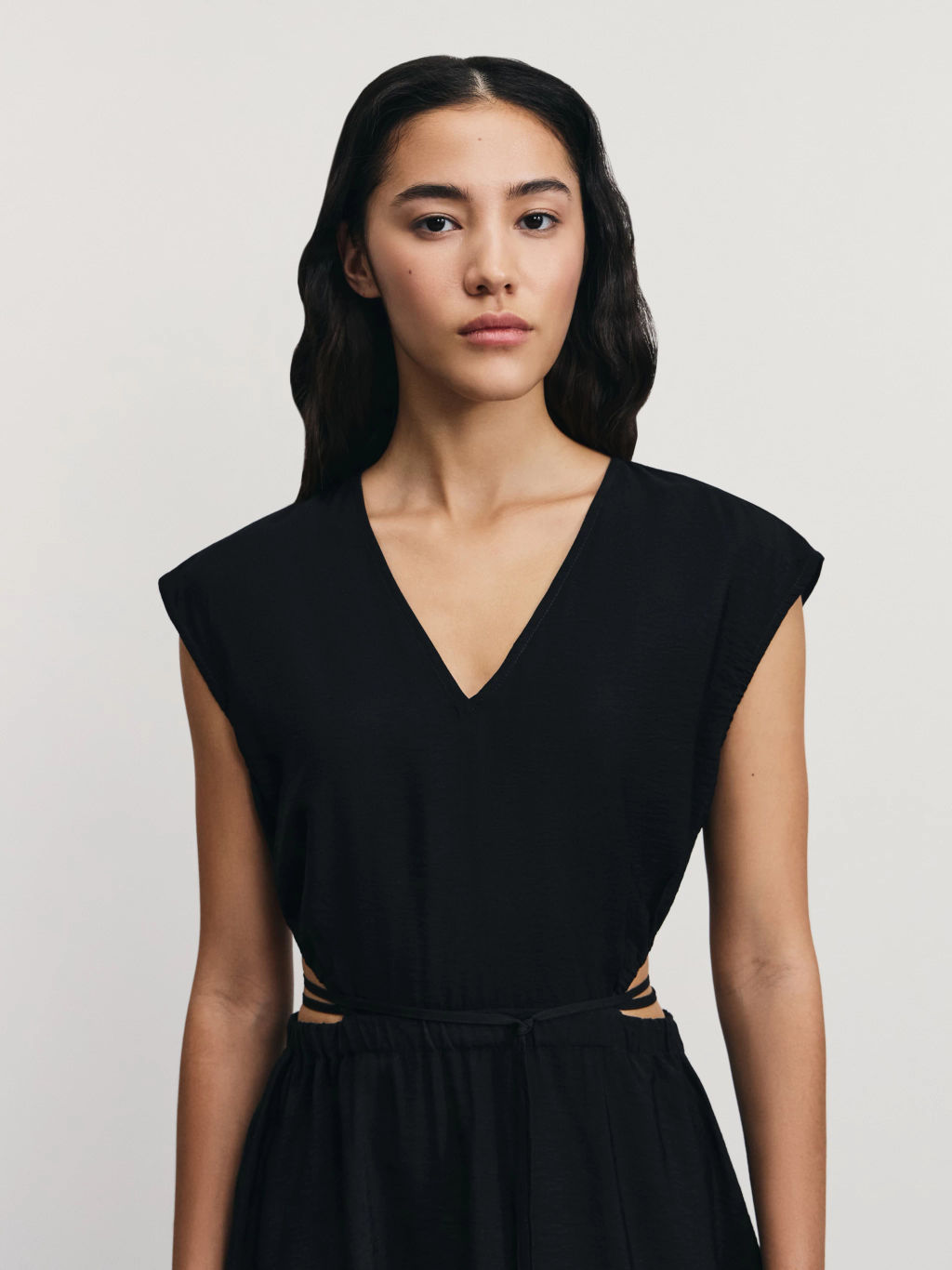 Платье миди из жатой вискозы / Zarina  фото 6