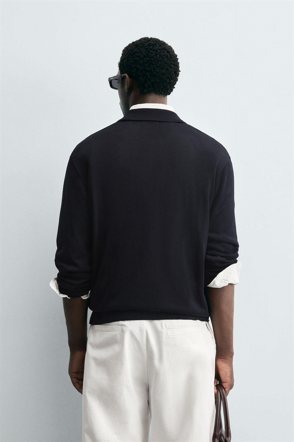 TEXTURED KNITTED POLO SHIRT - Zara фото 3