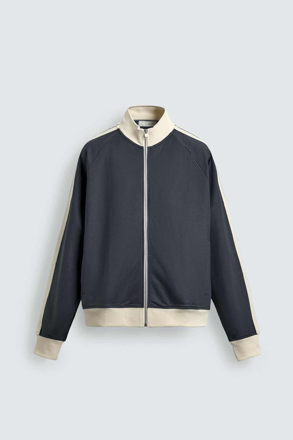 ZIP-UP SWEATSHIRT WITH STRIPES - Zara фото 7