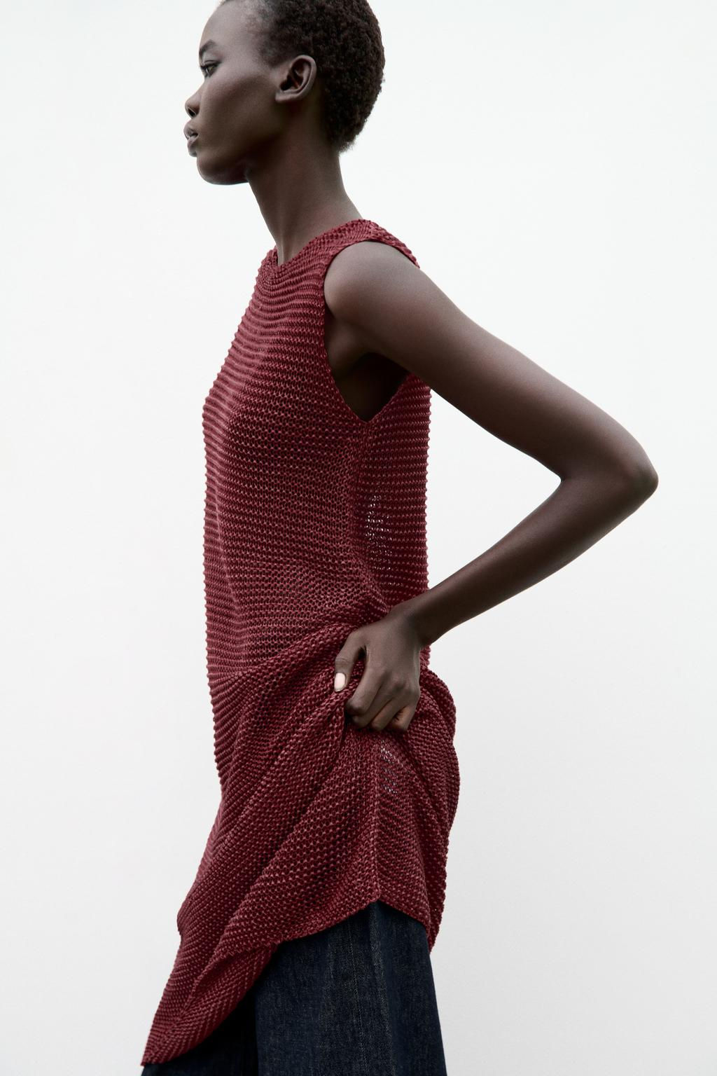 TEXTURED KNIT DRESS - Zara фото 4
