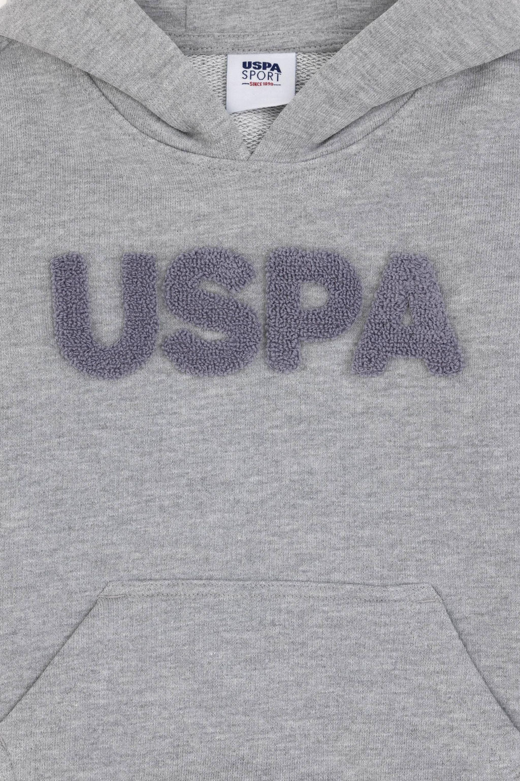 Базовый свитшот серого меланжевого цвета для мальчика - U.s. polo assn фото 3