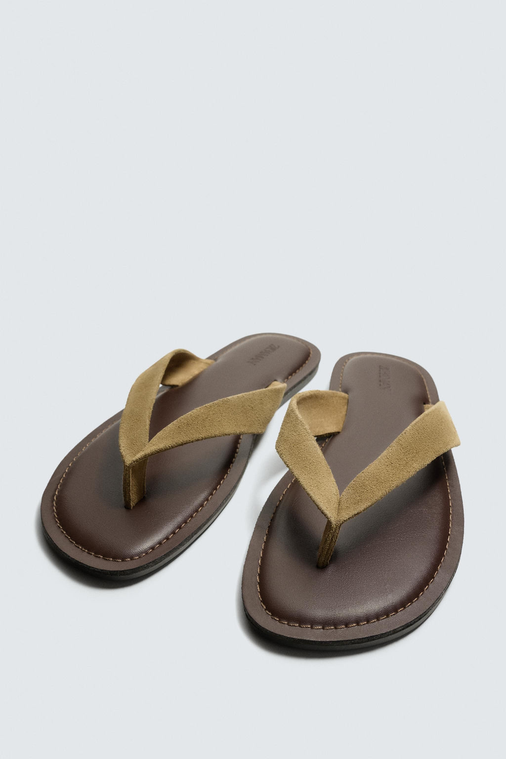 SANDALIA TIRAS PIEL / Beige - Zara фото 5