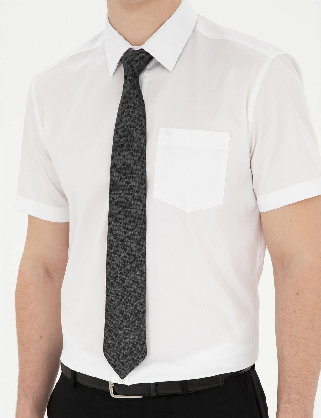 Beyaz Regular Fit K_sa Kollu Basic G_mlek