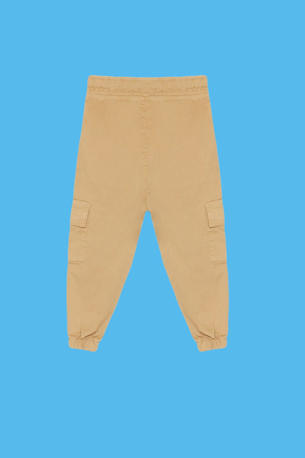 Erkek Cocuk Ac?k Camel Cepli Beli Lastikli Esnek Jogger Dokuma Pantolon TKDSS24PL00003 - Trendyolmilla фото 4