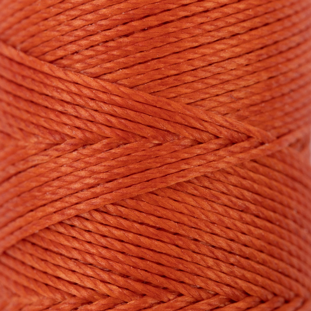 Промысел Нитки вощёные кручёные (полиэстер) LC-005 для кожи 0.45 мм 40 м № 010 рыжий