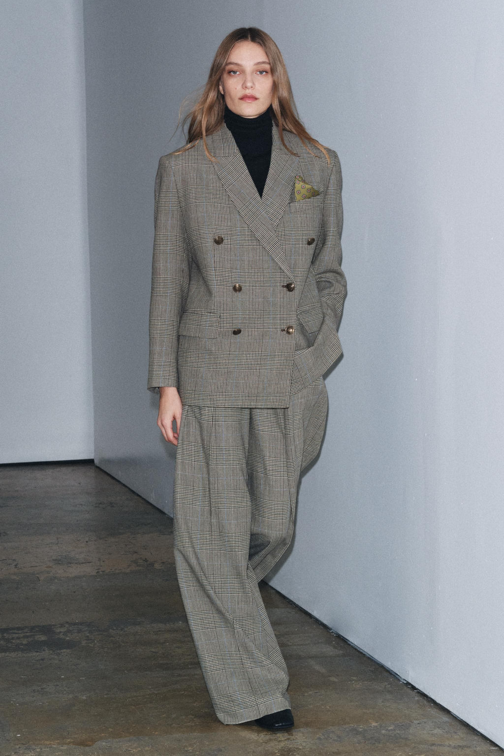 CHECK WOOL BLEND BLAZER ZW COLLECTION - Zara фото 5