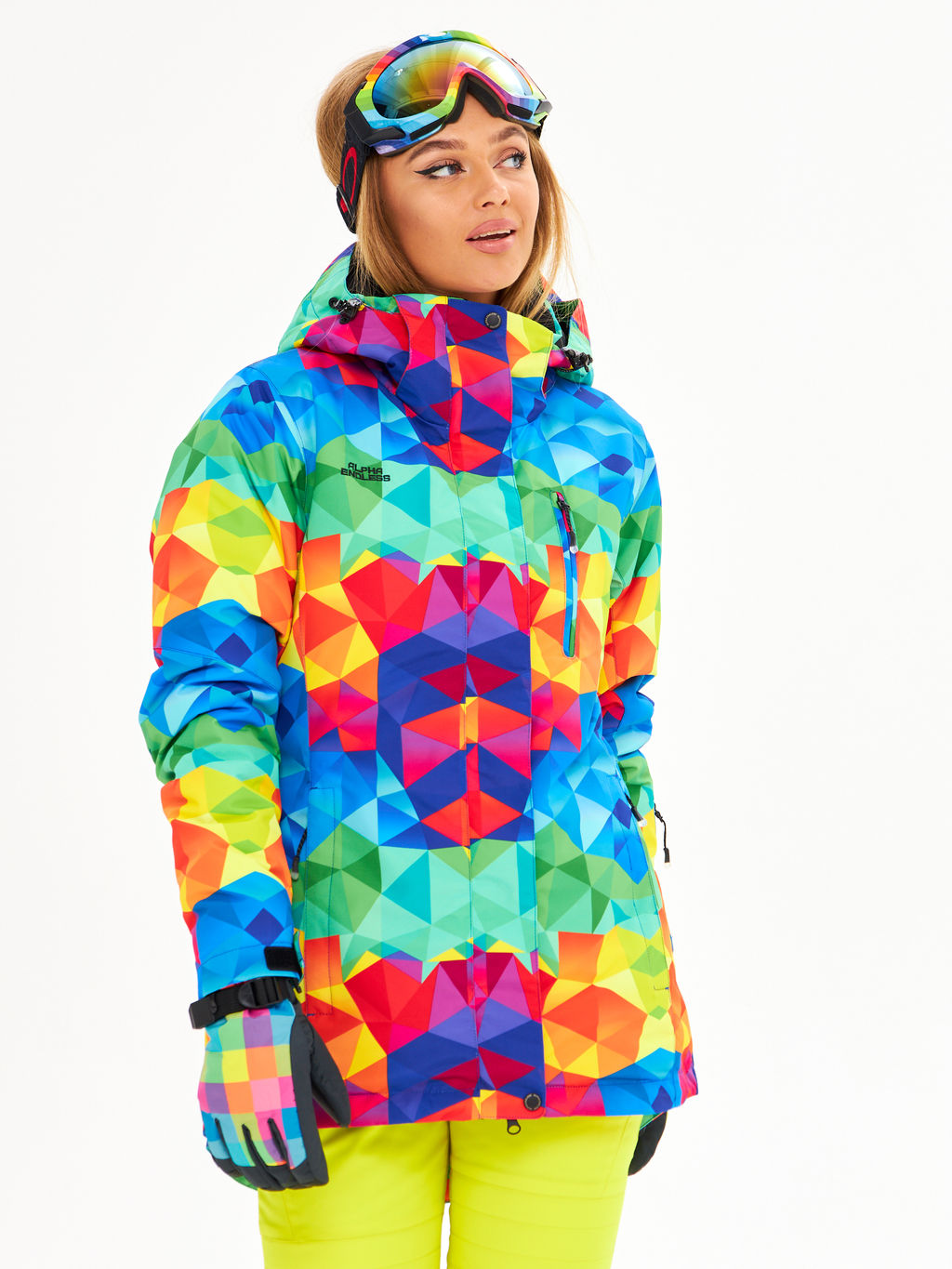 Женская горнолыжная сноубордическая куртка Alpha Endless Ultra Chaleur SNB 423/316_6 Разноцветный  фото 4