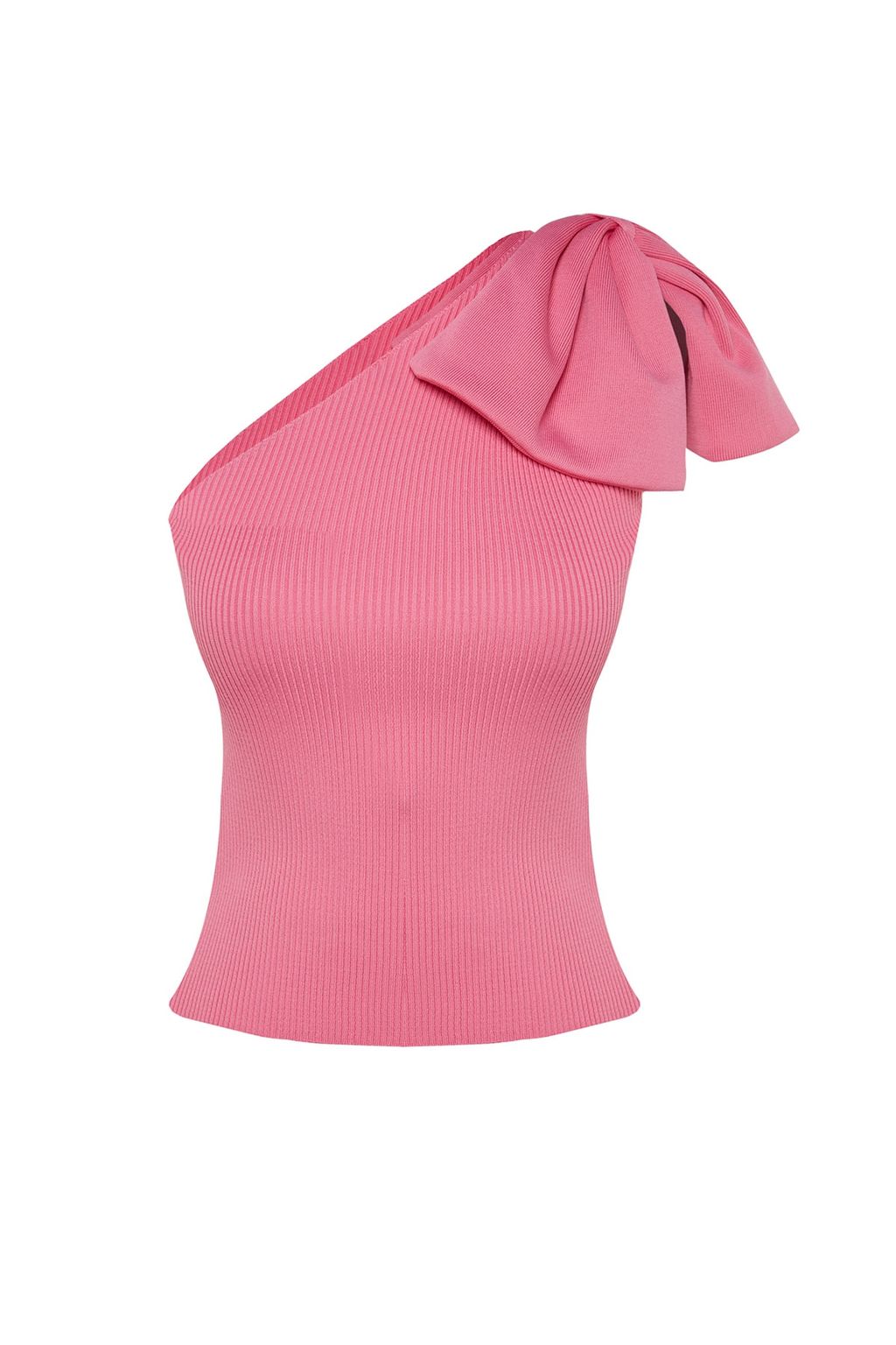 Trendyolmilla Pembe Tek Kol Fiyonk Detayl? Triko Bluz TPRSS22BZ0166 фото 7