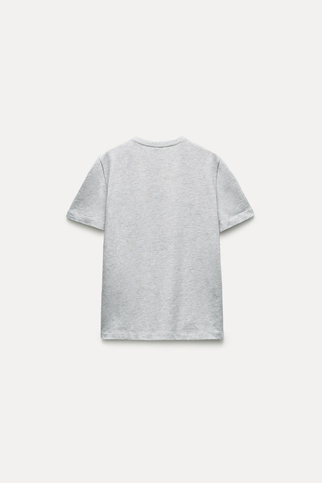 HEAVY COTTON T-SHIRT - Zara фото 26