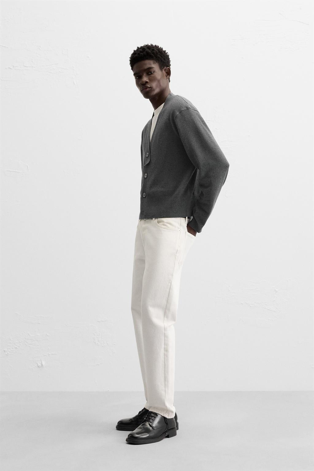 ASYMMETRIC NECKLINE CARDIGAN - Zara фото 4