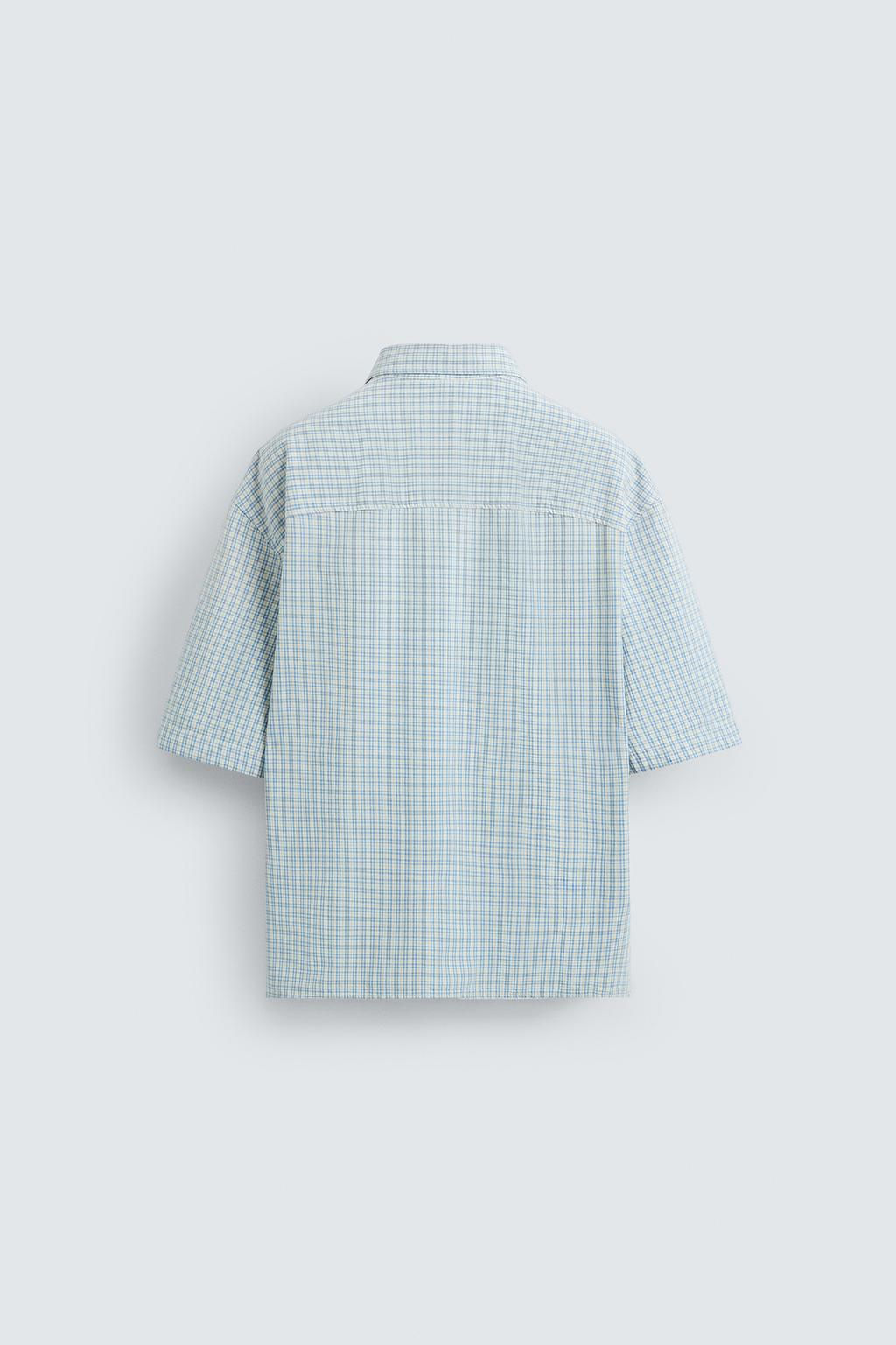 RELAXED FIT CHECK SHIRT - Zara фото 8