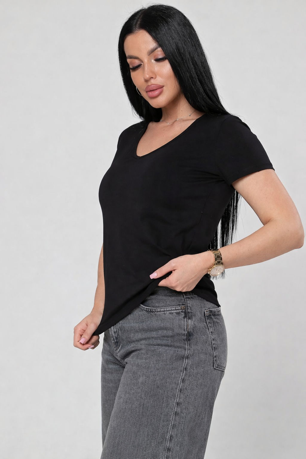 IV-CAPRIZ Заира - футболка из хлопка с лайкрой фото 12