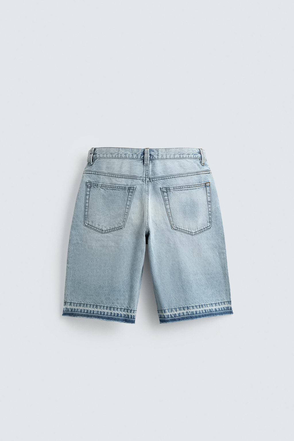 BERMUDA DENIM RELAXED FIT / Azul claro