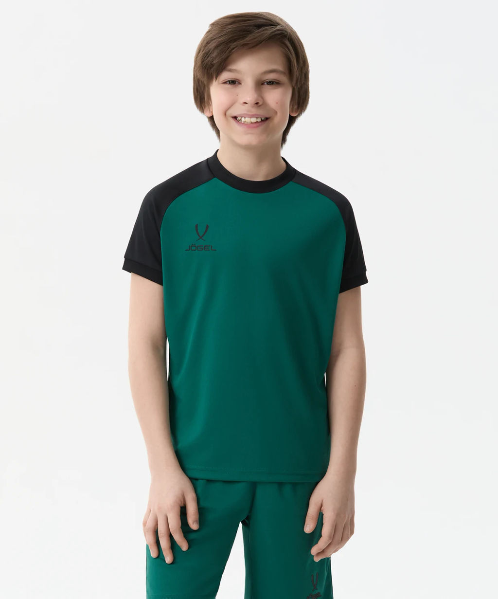Футболка игровая JOGEL CAMP Reglan Jersey, темно-зеленый, детский  фото 5