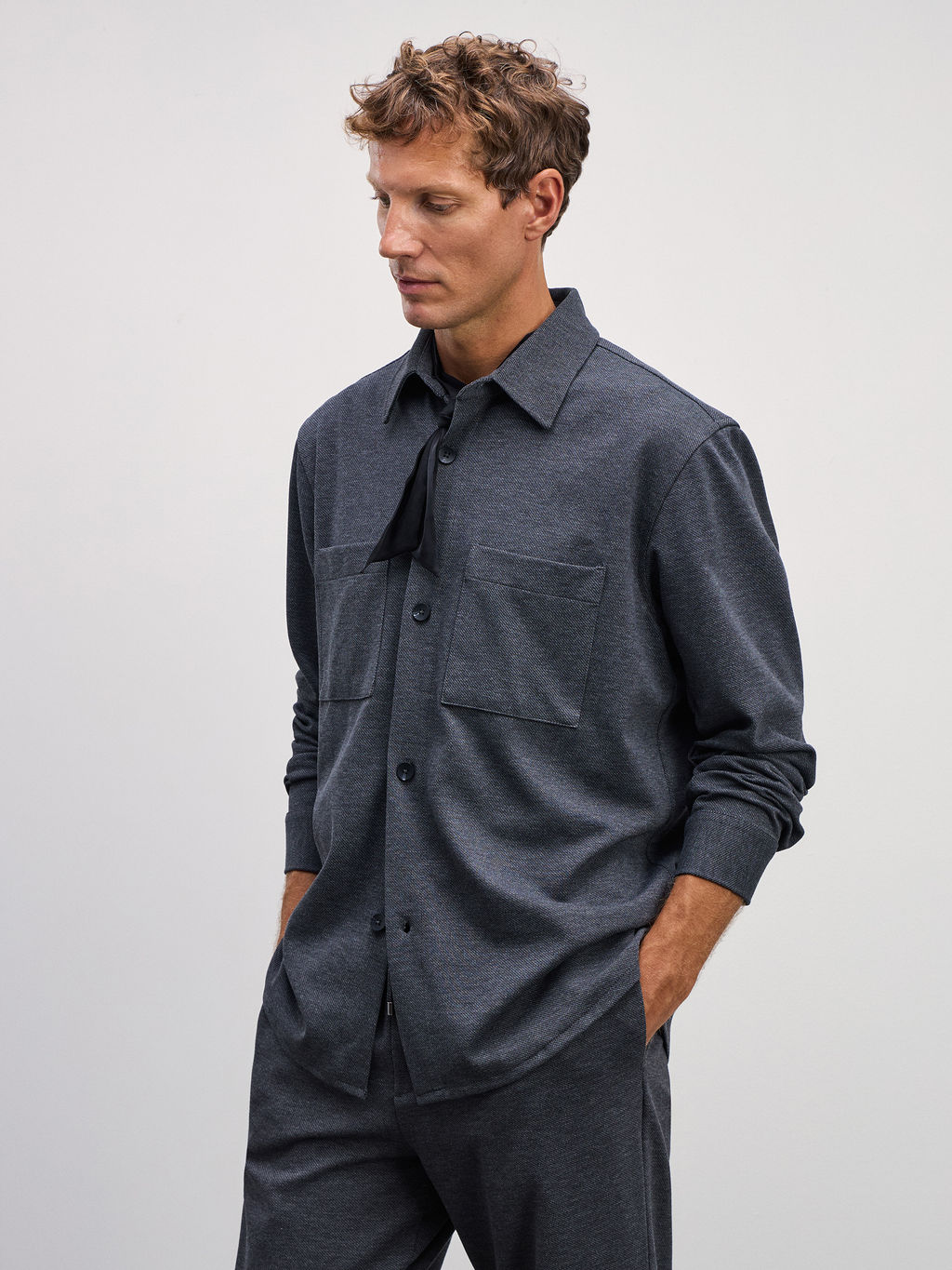 Рубашка овершот / Zarina  фото 8