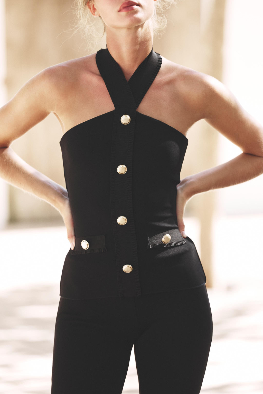 HALTER STRETCH CONTOURING TOP - Zara фото 3