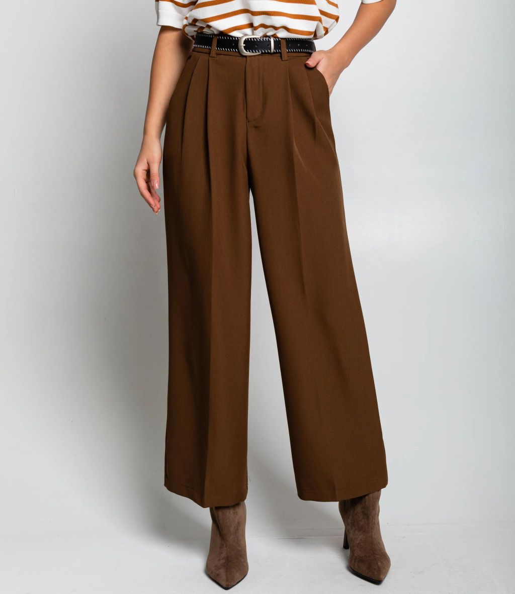 Брюки #КТ25993, коричневый - Dommod фото 2
