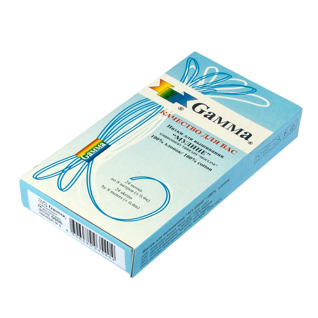 Нитки для вышивания Gamma мулине ( 0820-3070 ) 100% хлопок 24 x 8 м