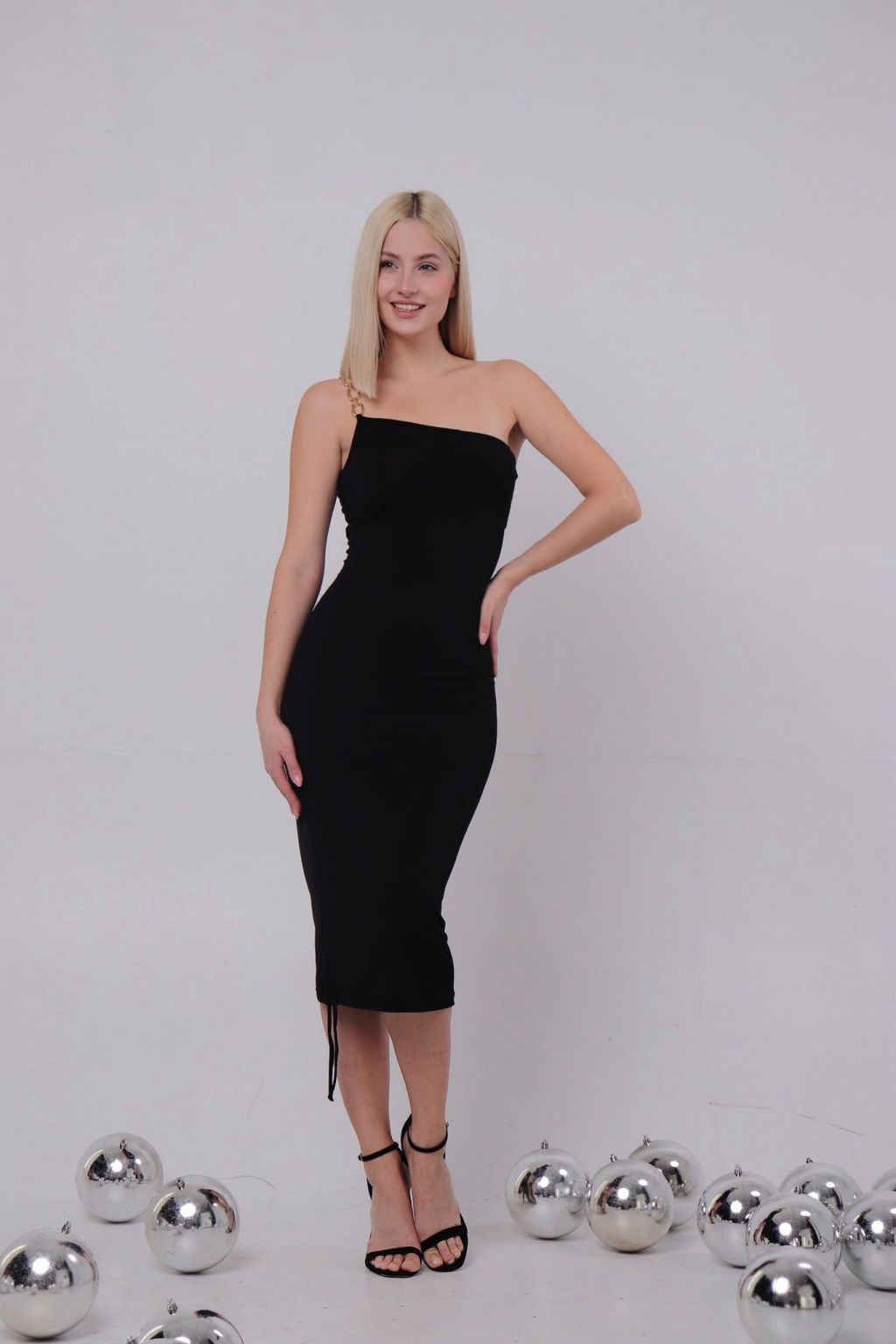 Платье облегающее чёрное - Martichelli фото 2