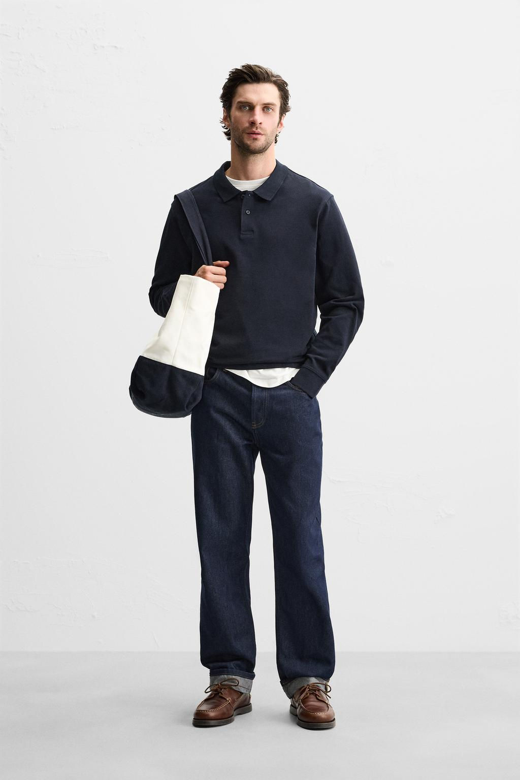 TEXTURED PIQUE POLO SHIRT