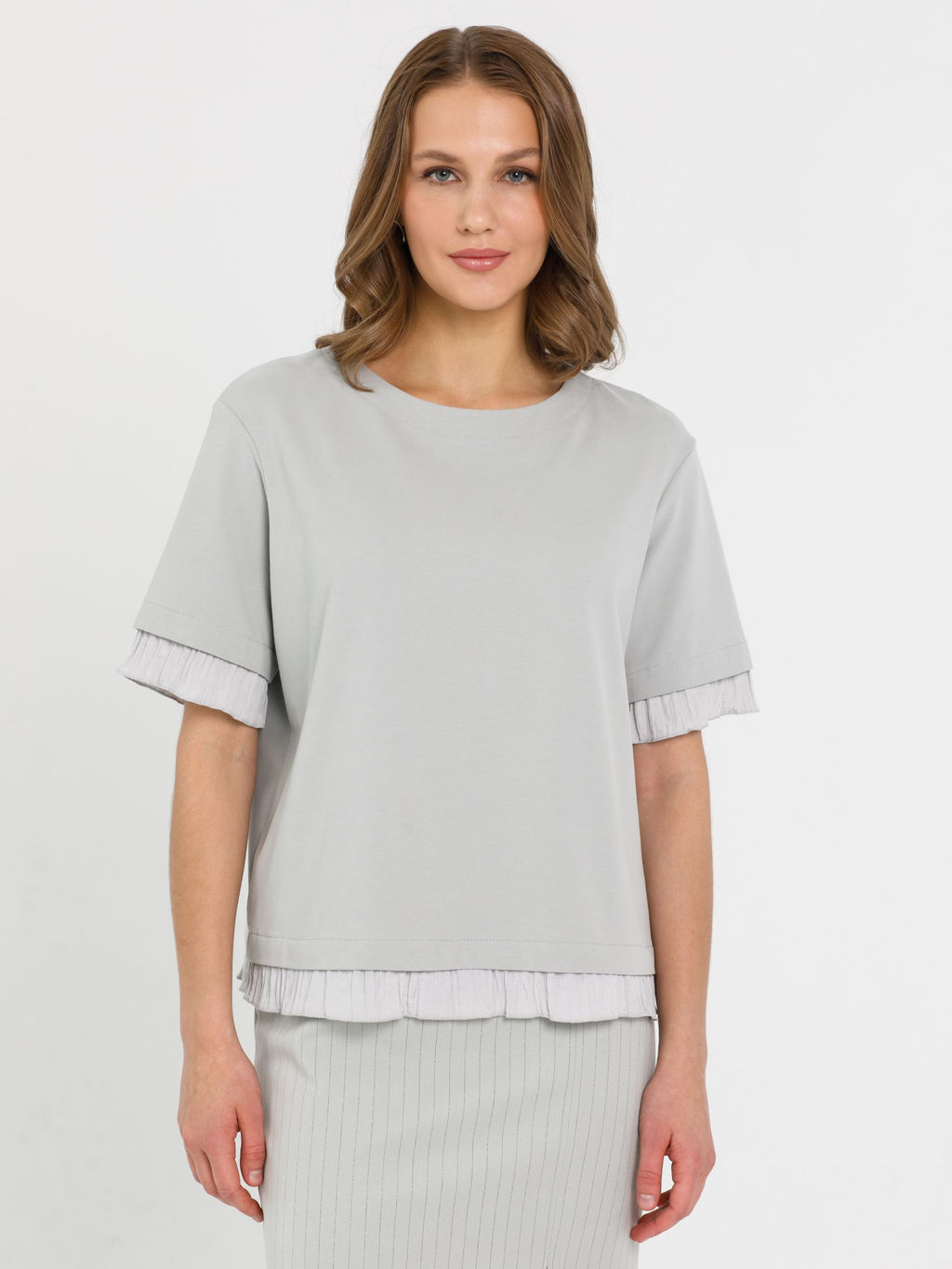 Футболка с эффектом многослойности