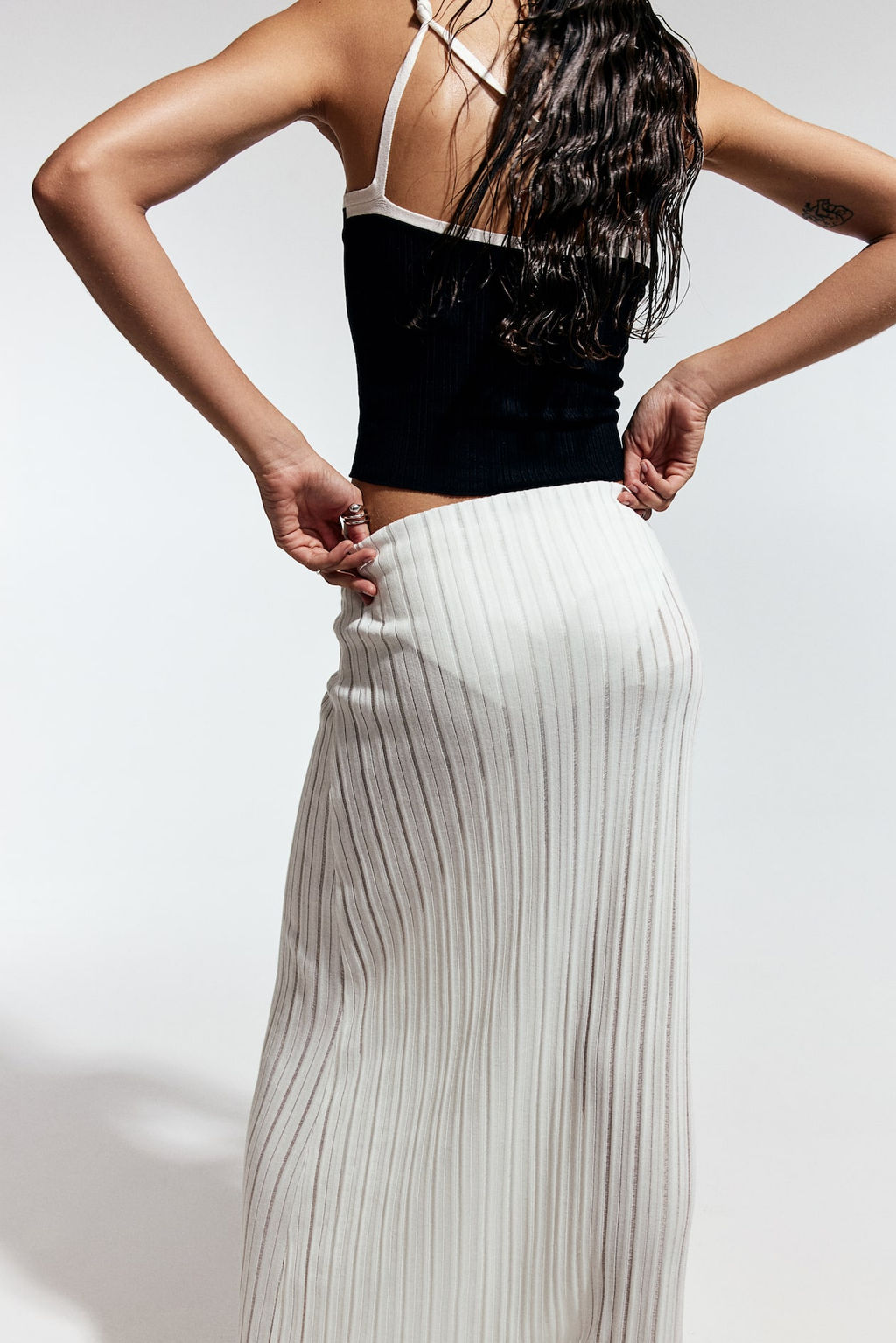 Falda efecto punto escalera - H&m фото 4