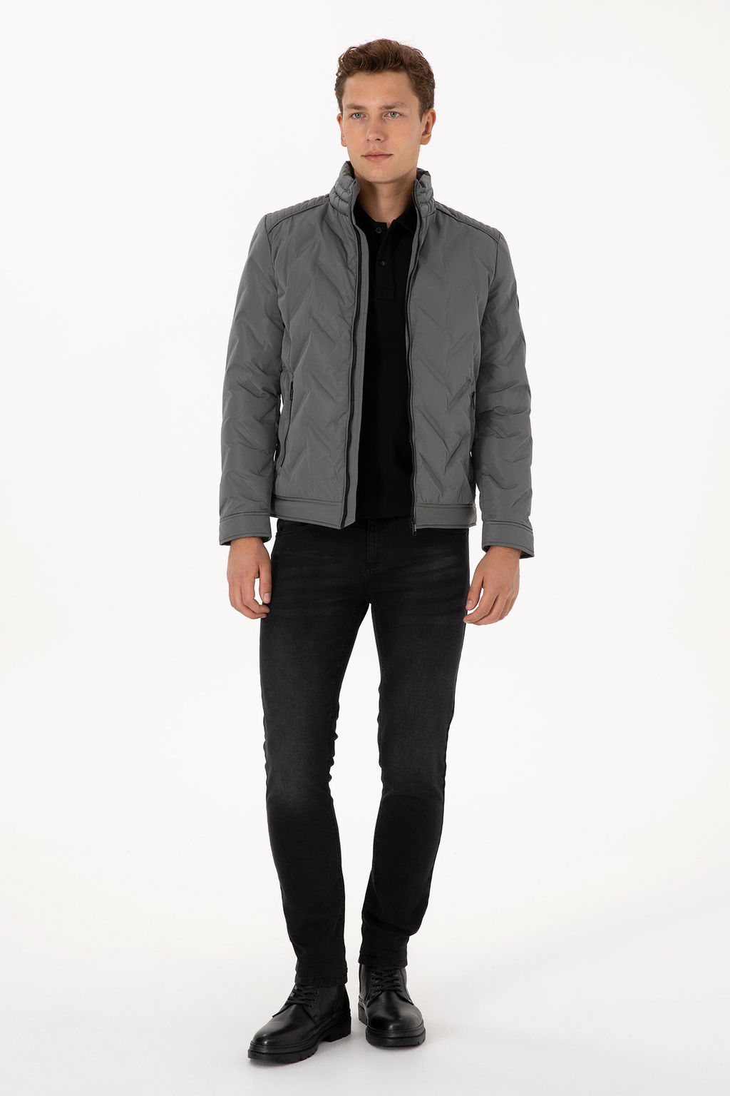 Erkek Gri Mont - U.s. polo assn фото 4