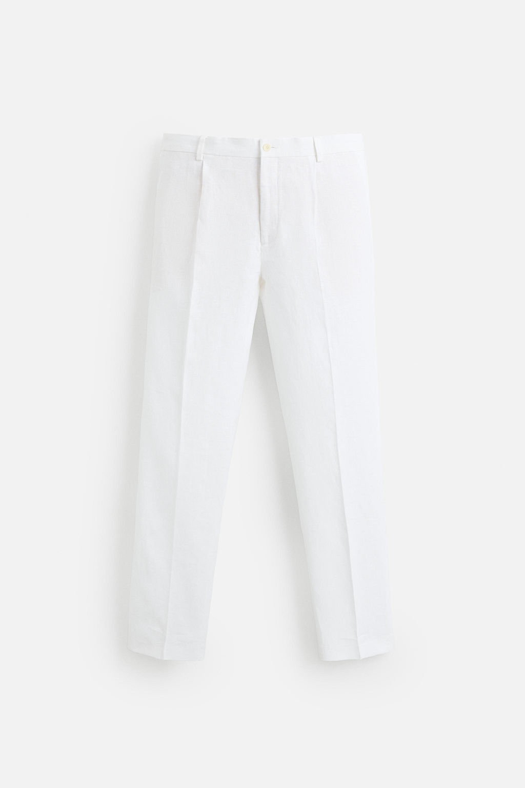 100% LINEN PLEATED TROUSERS - Zara фото 7
