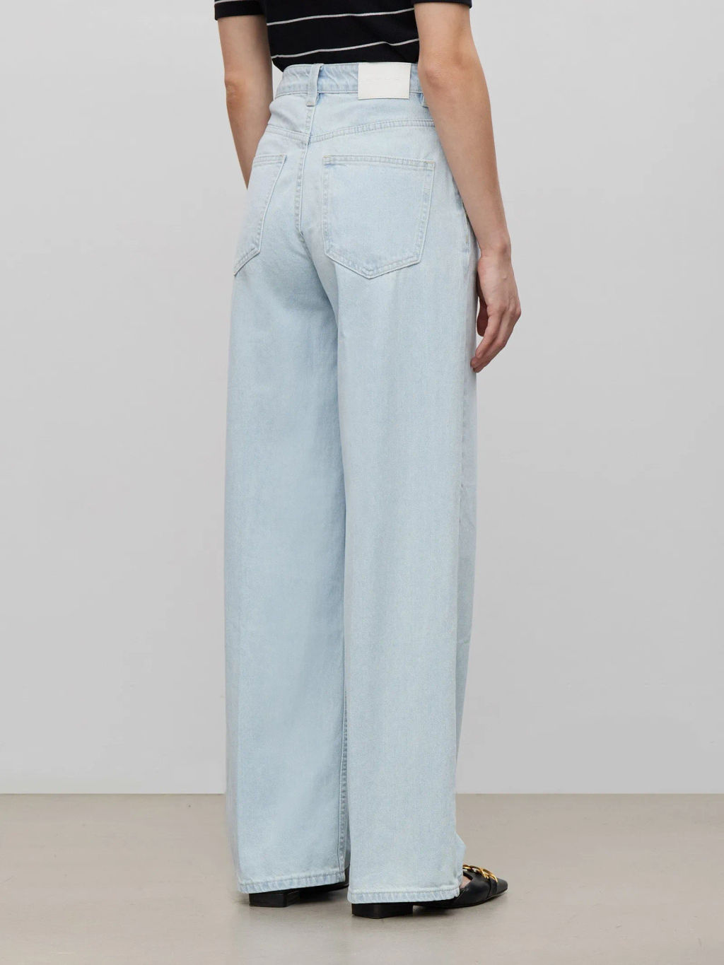 ЕМКА / Джинсы широкие из плотного хлопка - Emka фото 5