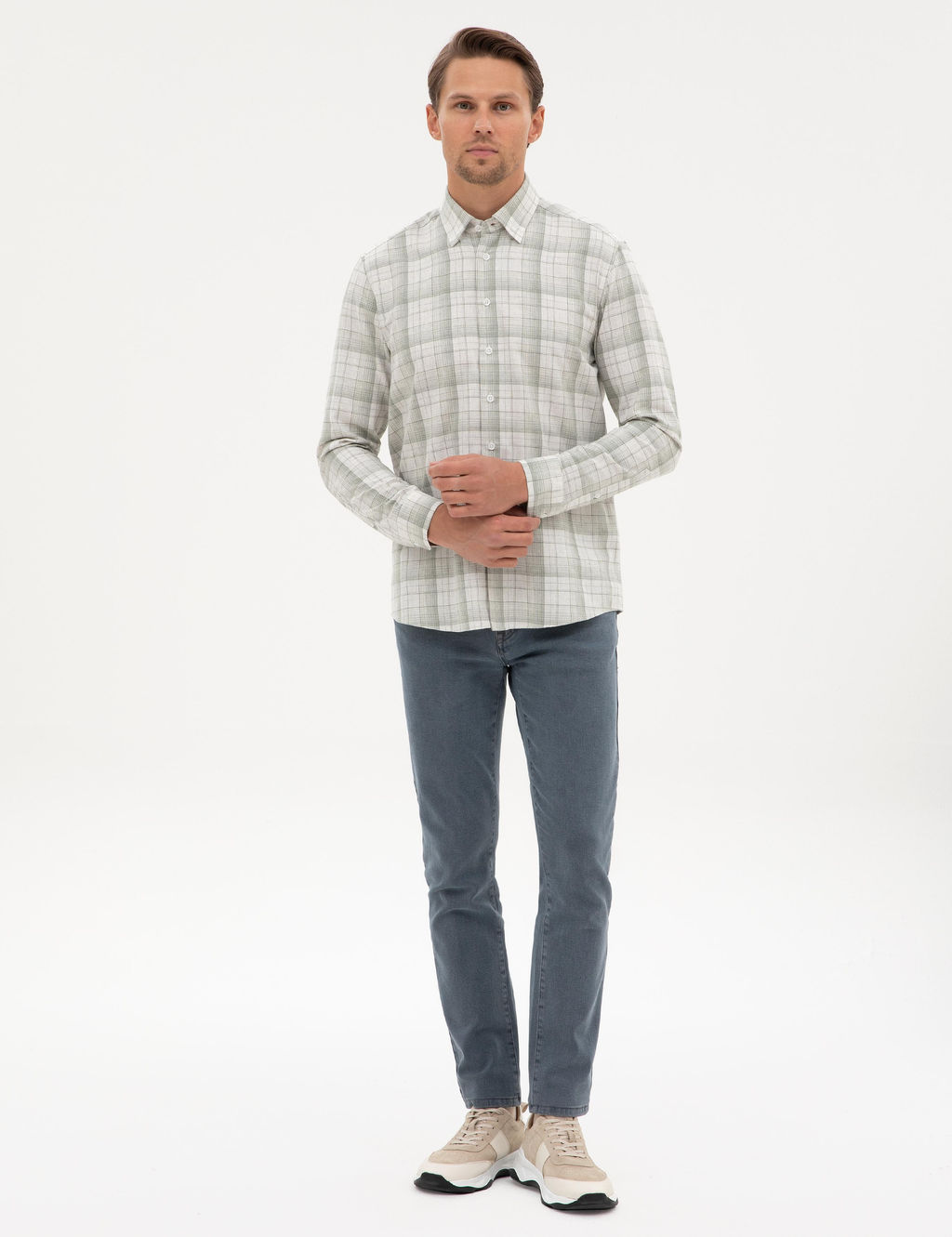 YESIL Regular Fit Uzun Kollu G_mlek - Pierre cardin фото 4