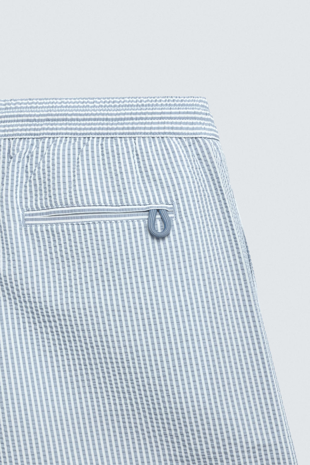 MID-LENGTH SEERSUCKER SWIMMING TRUNKS - Zara фото 12