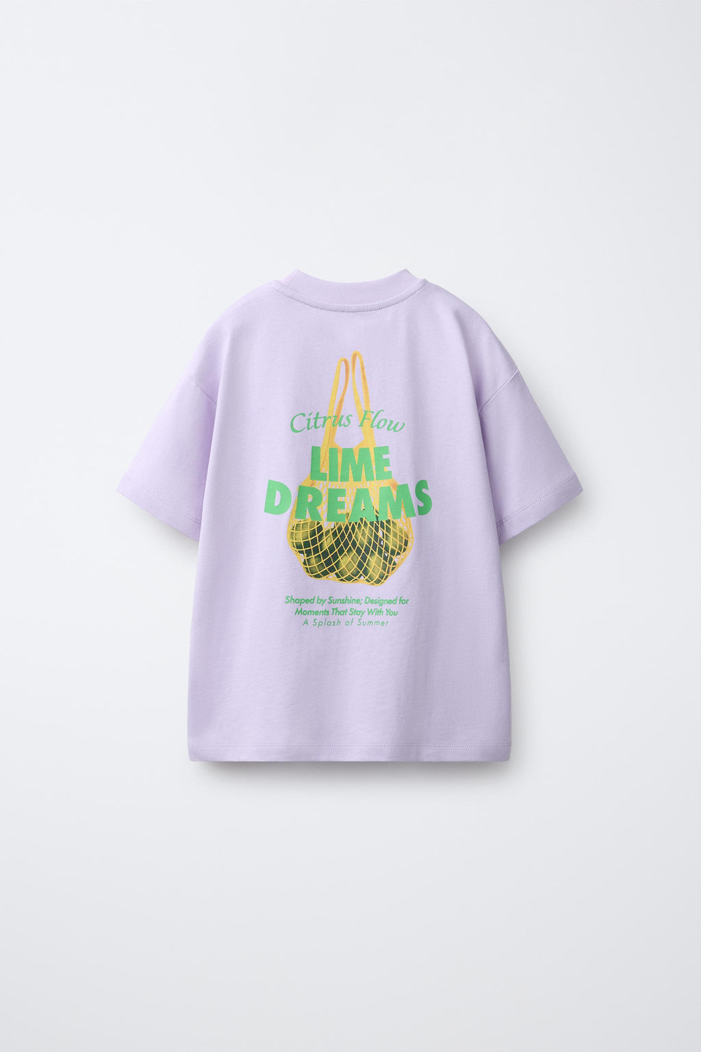 CAMISETA ESTAMPADO FRUTAS / Lila claro - Zara фото 3