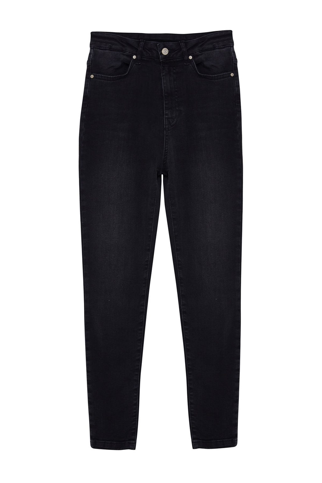 Antrasit Premium Yuksek Bel Skinny Jeans TWOAW25JE00000 - Trendyolmilla фото 6