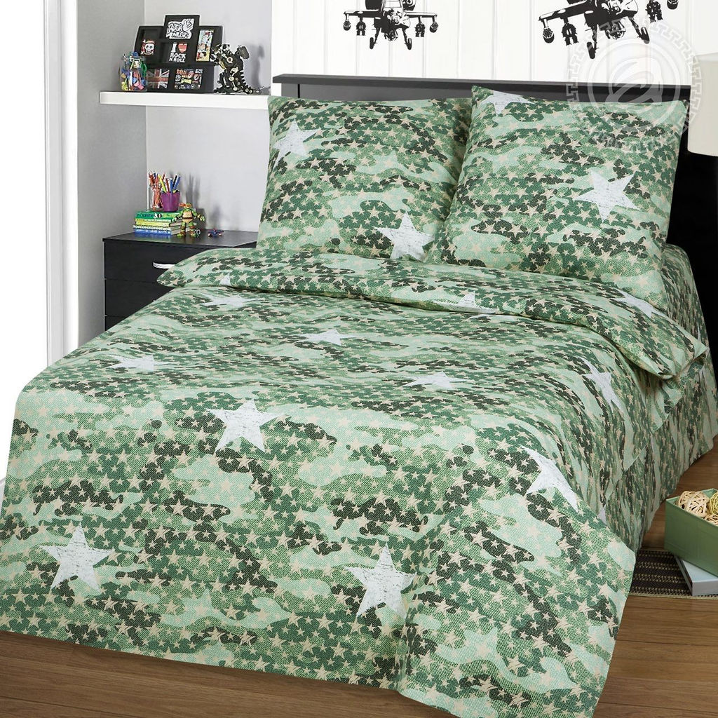 Детское белье - Бязь Милитари 1,5-спальный (молния) - Luteks фото 2