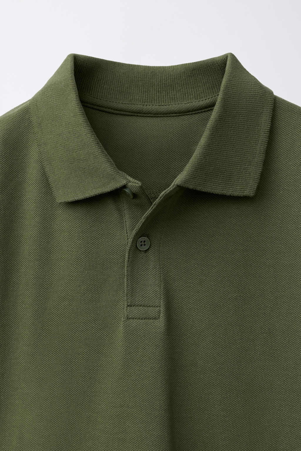 POLO B?SICO PIQU? / Khaki - Zara фото 10