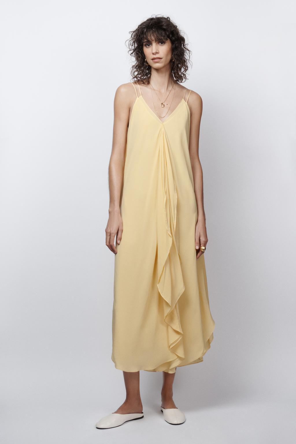ZW COLLECTION LIMITED EDITION FLOWING DRESS WITH RUFFLES - Zara фото 2