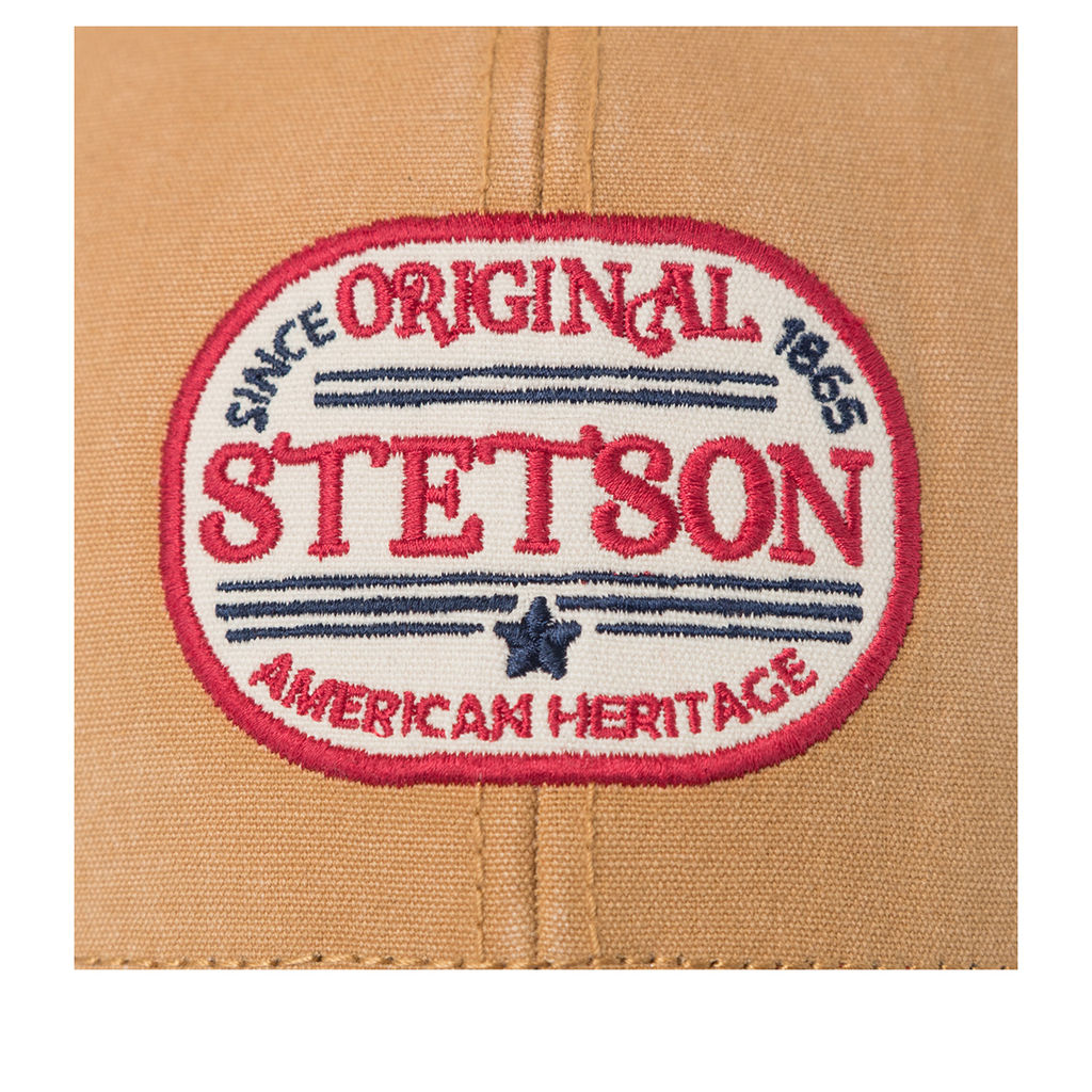 Бейсболка STETSON арт. 7721178 BASEBALL CAP VINTAGE (светло-коричневый / темно-синий)  фото 4